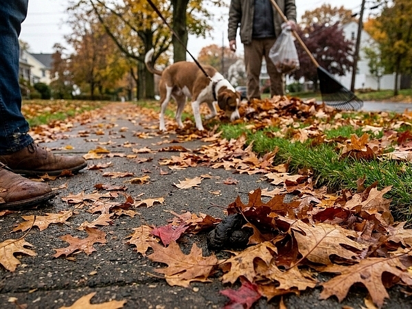 Why Fall Leaves Make Dog Waste Harder to Spot in Norwalk