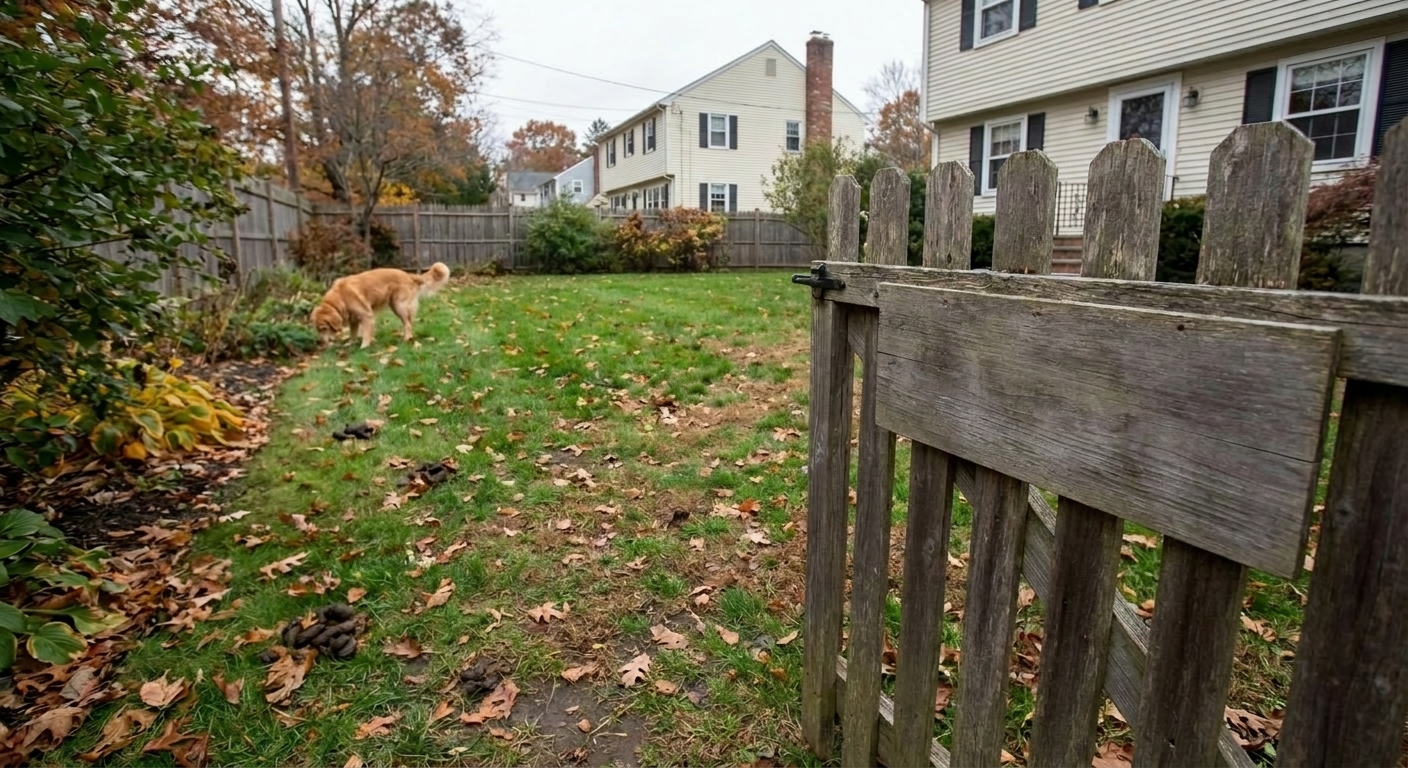 Dog waste removal service in Fairfield County yard prevents health and environmental risks