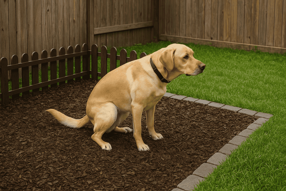 How to Train Your Dog to Use One Area of the Yard
